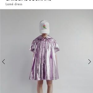Caroline Bosmans Metallic Pink Dress
